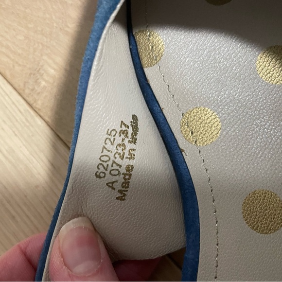 Boden Blue Suede Open-Toe Women's Shoes size 37 / 6.5 - Picture 11 of 13